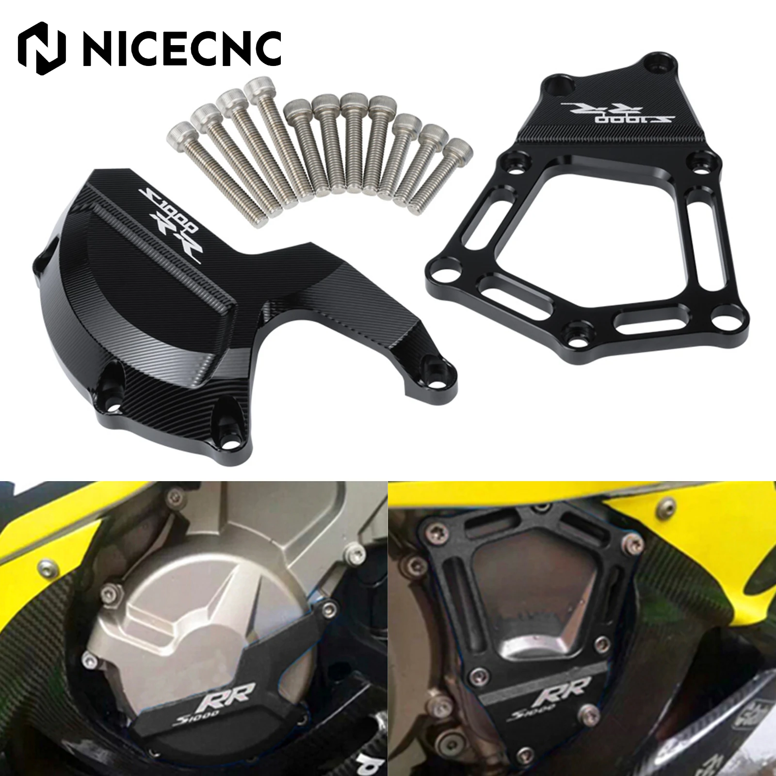 

For BMW S1000R S1000RR S1000XR Engine Stator Guard Cover Slider Cover Crash Protector HP4 2012-2015 S1000RR 2009-2016 S1000R XR