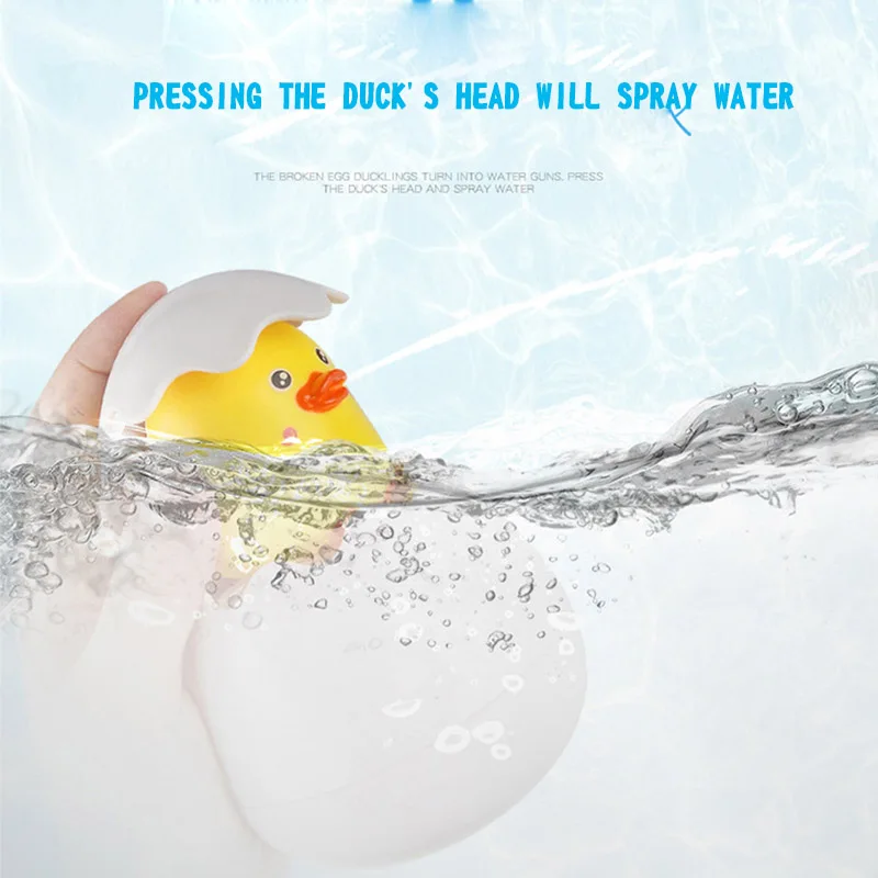 Baby Bathing Toy Kids Cute Duck Penguin Egg Water Water Spray Sprinkler Cute  Shower Swimming Water Toys For Kids Gifts