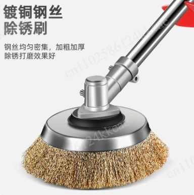AC220V  handheld extended electric steel wire polishing and grinding machine for metal rust removal,floor cleaning, 9-speed