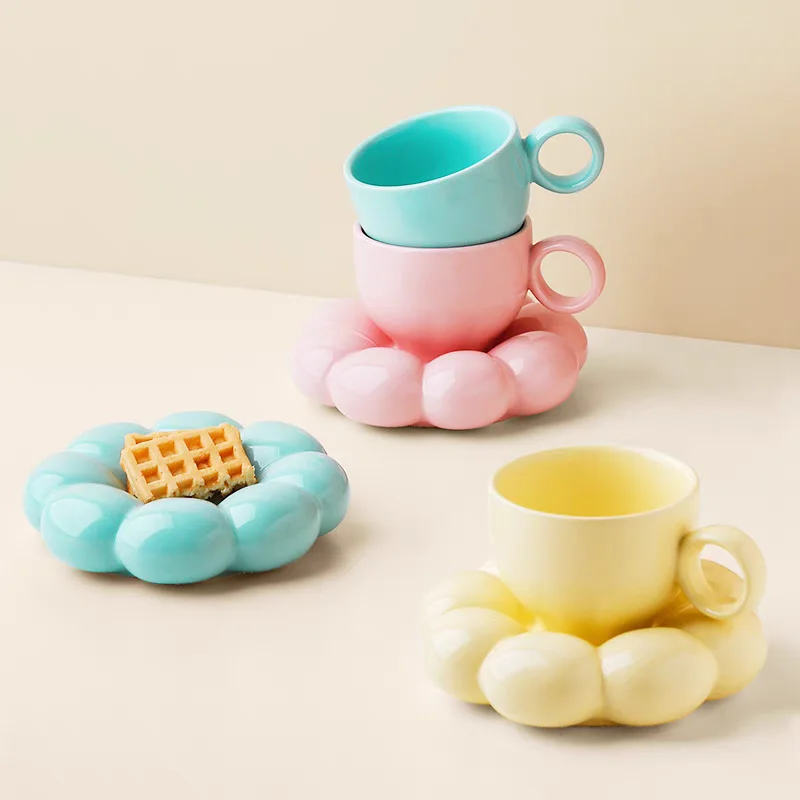 

Coffee Cup Ceramic Sunflower Creative Sauce Milk Cup Unique Office Afternoon Tea Exquisite Kitchen Beverage Kitchen Supplies