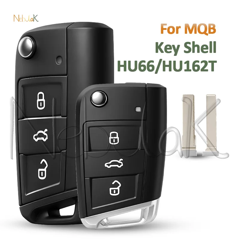 MQB Remote Key Shell Case For VW Golf 7 MK7 Touran Polo Tiguan for Skoda Octavia Leon Altea Replacement Key Fob Cover Housing