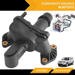Thermostat Housing Kit for Land Range Rover Sport Discovery LR3 4 2.7 3.0 Diesel Jaguar XF Water Outlet Pipe 4H2Q8592BF LR073372