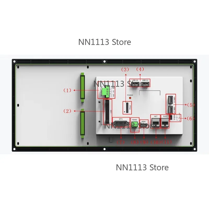 

New 3axis 4axis CNC Milling Controller for CNC Milling Machine 4 Axis Router PLC ATC Macro Compatible with DCM Trade Show Use