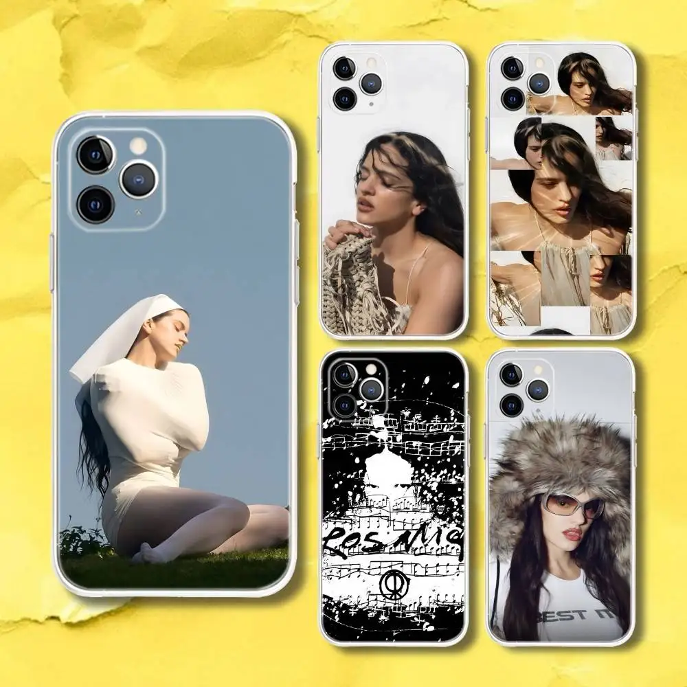 

R-ROSALIA LUX Singer Phone Case For iPhone 17,16,15,11,12,14,13 Pro Max Plus Mini X,XS,XR,7,16E Air Transparent Cover Fundas