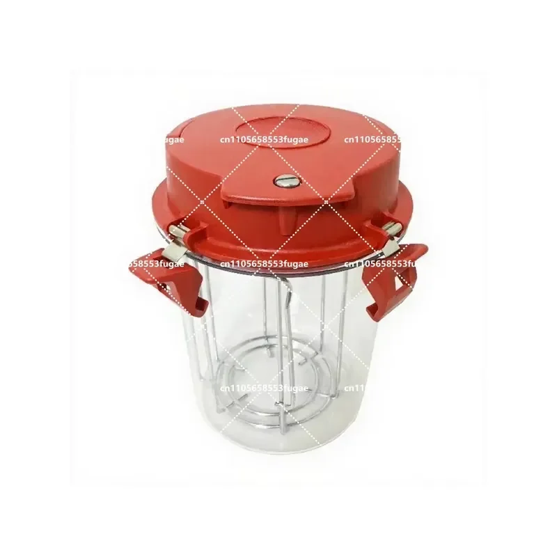 Transparent 2.5L Anaerobic Cultivation Tank Sealed Chamber for Laboratory Microbial Culture with Sheet Rack