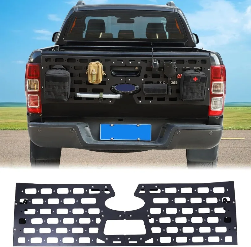 

Aluminum Alloy Car Rear Door Cargo Organizer Tailgate Molle Panel Tool Fixing Bracket For Ford Ranger 2015-2025 Auto Accessories