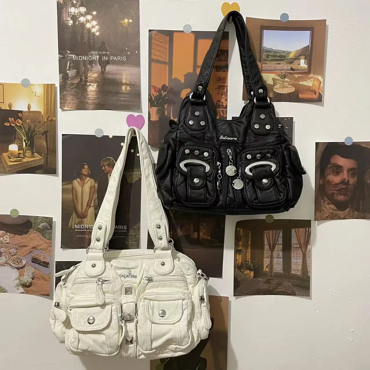 Средневековая сумка через плечо y2k Millennial воск Thunderbolt babes