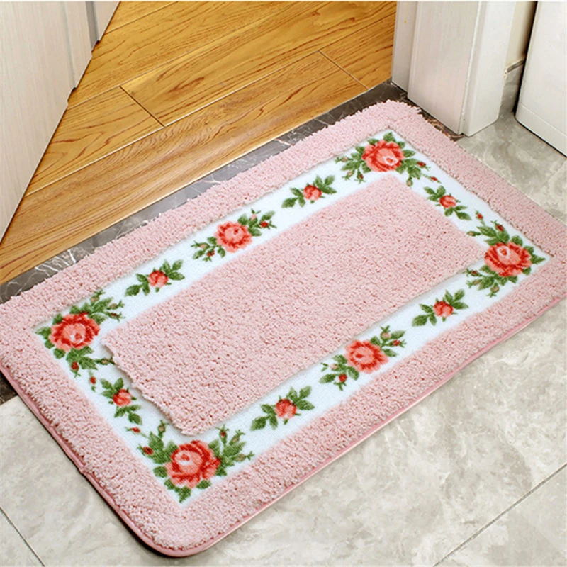 90cm Round Floor Rug Carpet for Living Room Bedroom Home Decor Computer Chair Area Rug Doormat Water Absorption Bathroom Mat 1pc