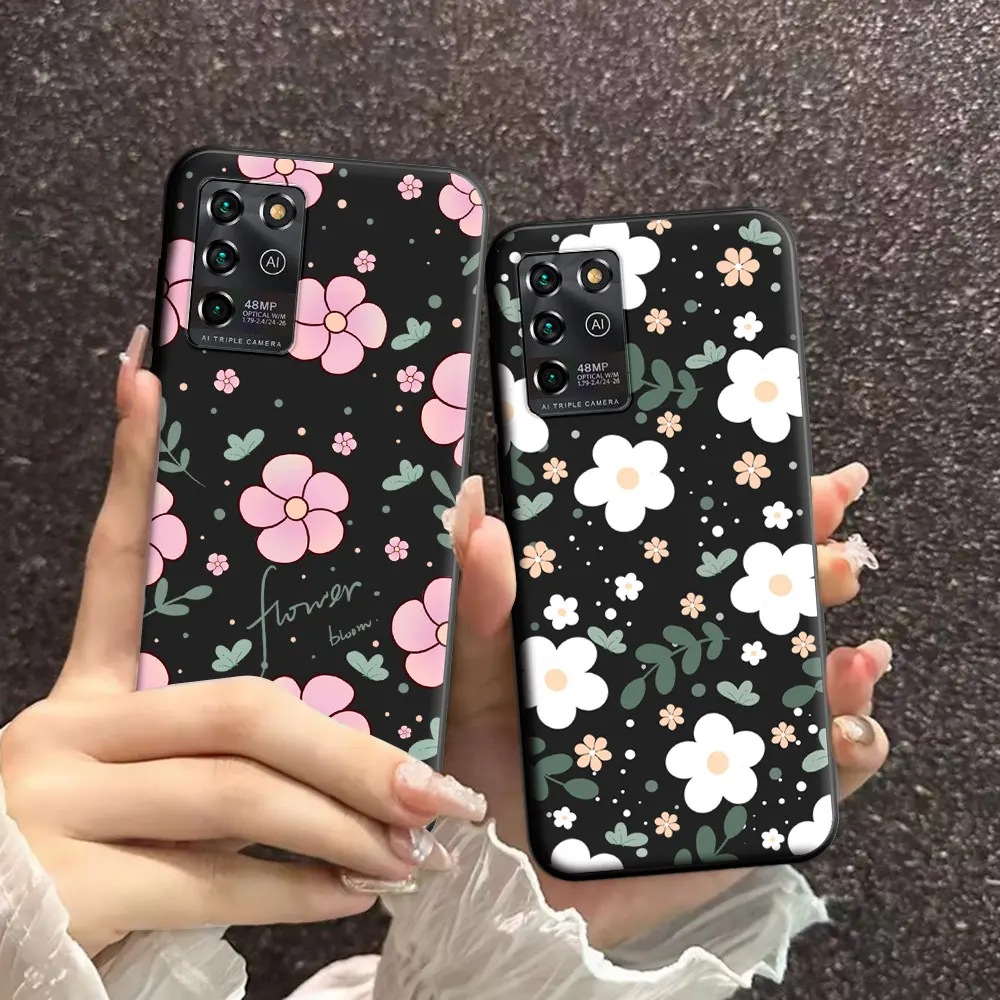 For ZTE V9 V10 Vita Case Natural Soft Silicone Beauty Floral TPU Phone Case For ZTE Blade v30 V30 Vita Fashion Back Cover Shell