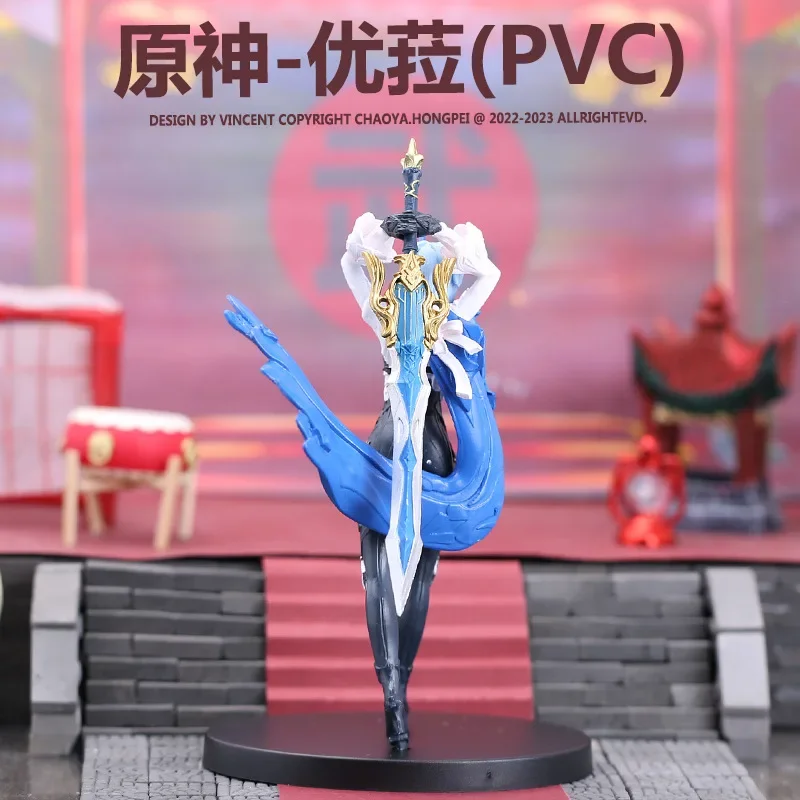 17cm genshin impacto eula anime figura de ação brinquedos mangá ornamento periférico estatuetas pvc modelo colecionável brinquedos boneca presente