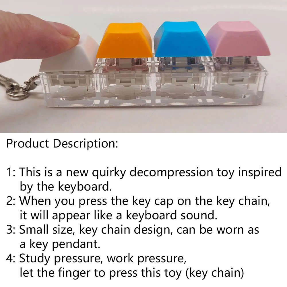 Decompress Fingertip Keychain Retro Toy Accessories