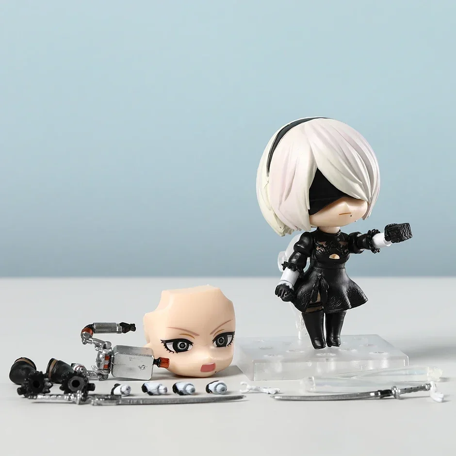 NieR Automata 1475 2B YoRHa No.2 Type B / 1705 Kaine PVC Action Figure Face Changeable Model Toys Birthday Present