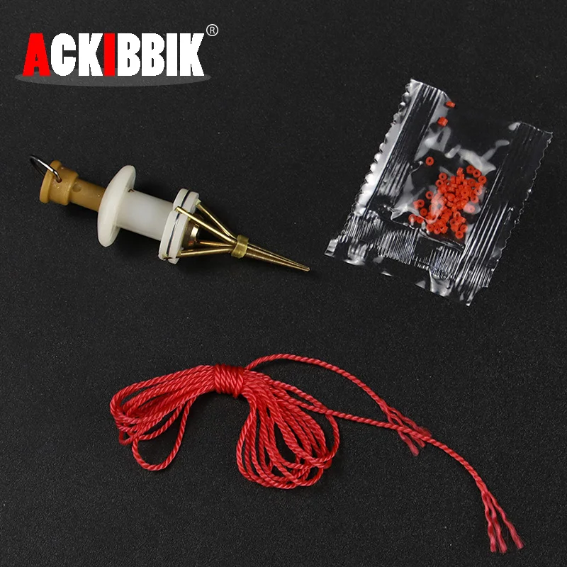 Ackibbik Bloodworm Lure Granule Angleworm Clip Carp Fishing Bander Pellet Plier Worm Lobworm Maggots Load Tool Fishing Bait Rigs