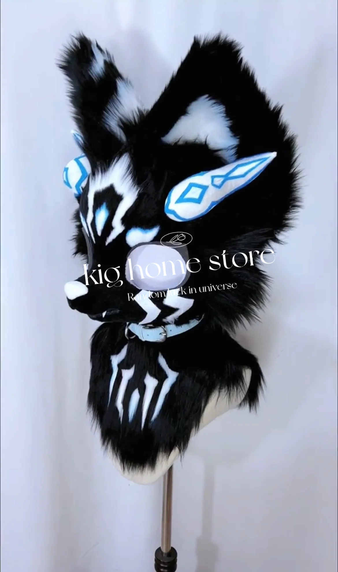 Fursona Dog Wolf Fantasias Cosplay, Fursuit Headsets, Bonito Peludo, Personalizado, Cabeça Fursona, Compartimento, Furries Boneca, Kawaii Série Animal