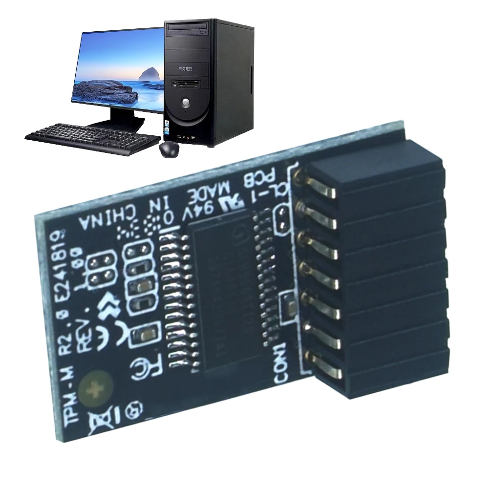 

For Asus TPM-M R2.0 TPM Module 14-1 Pin The Trusted Platform (TPM) Module LPC 15x25mm for Asus Computer Motherboards