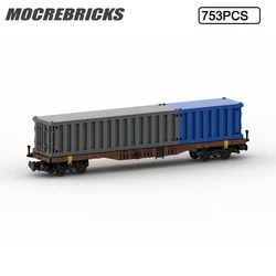 MOC City Train Series Containerwagon 