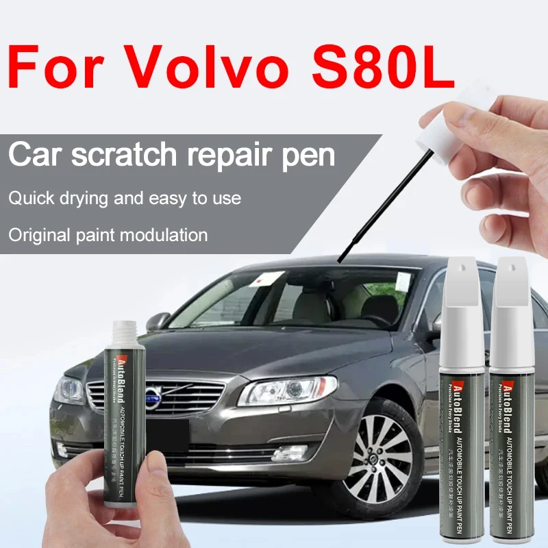 

Ручки для ремонта краски и прозрачного покрытия для Volvo S80L, исправление царапин, вмятин, пятен и соответствие, оригинальные заводские цветовые коды, звездное серебро