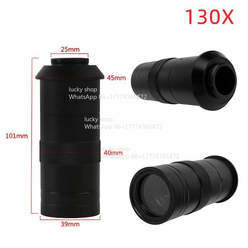 Electron Microscope Accessories 130X Adjustable Lens 180X Zoom Lens 150X Monocular Microscope
