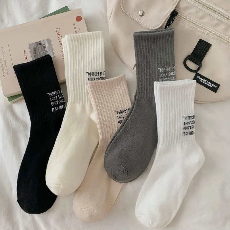 

5 Pairs High Quality Men's Socks Casual Breathable Cotton Man Run Sports Socks Spring Autumn Male Sox Gifts Plus Size 38-45