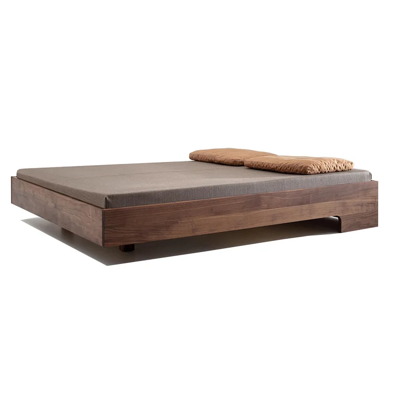 

Tatami solid wood bed 1.2/1 meters no bedside bed oak short bed