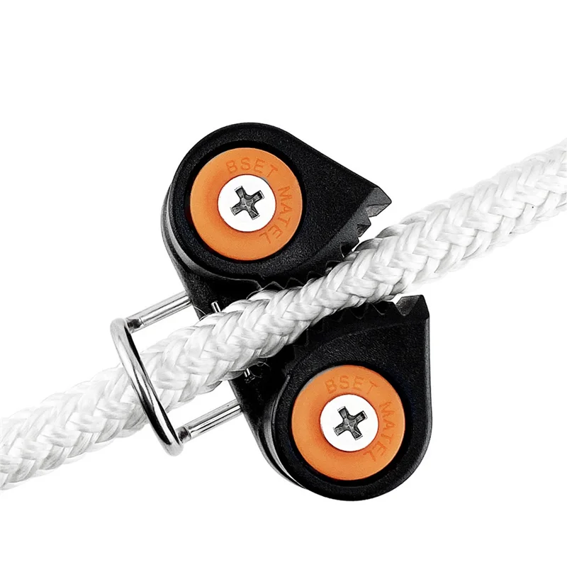 Bitte a camma a 2 file bitte a camma di ancoraggio in alluminio per corda da 3-12mm per barca a vela a vela corda per ingresso rapido