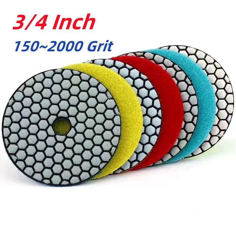 3/4 Inch Dry Polishing Pad Sharp Type Flexible Polishing Pad For Granite Marble Stone Sanding Disc