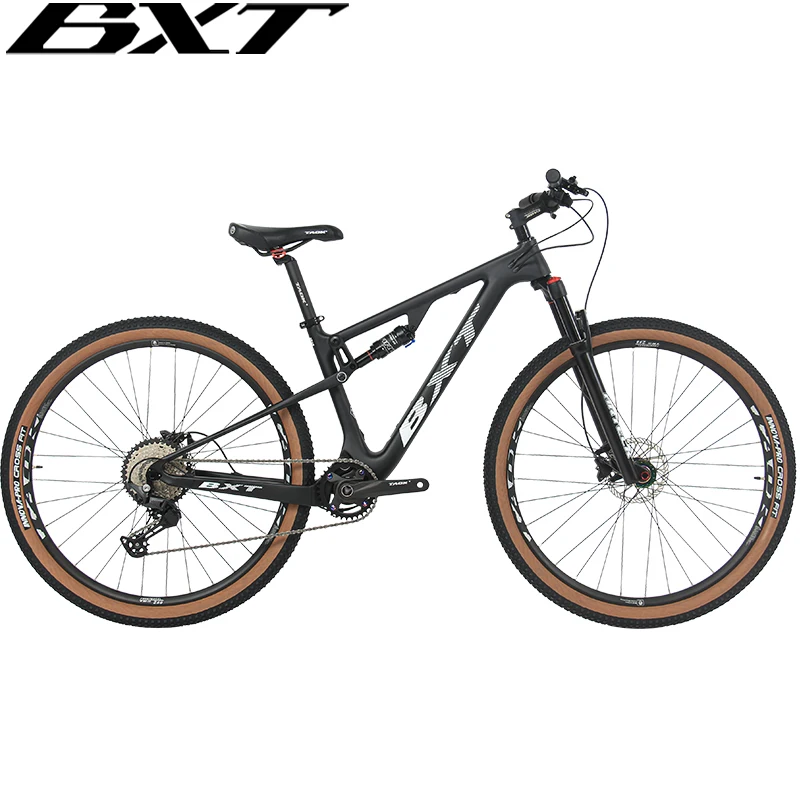 BXT Carbon Suspension Bike 29er Plus Crabon Mountain Bicycles XC Full Suspension Bike 11-speed