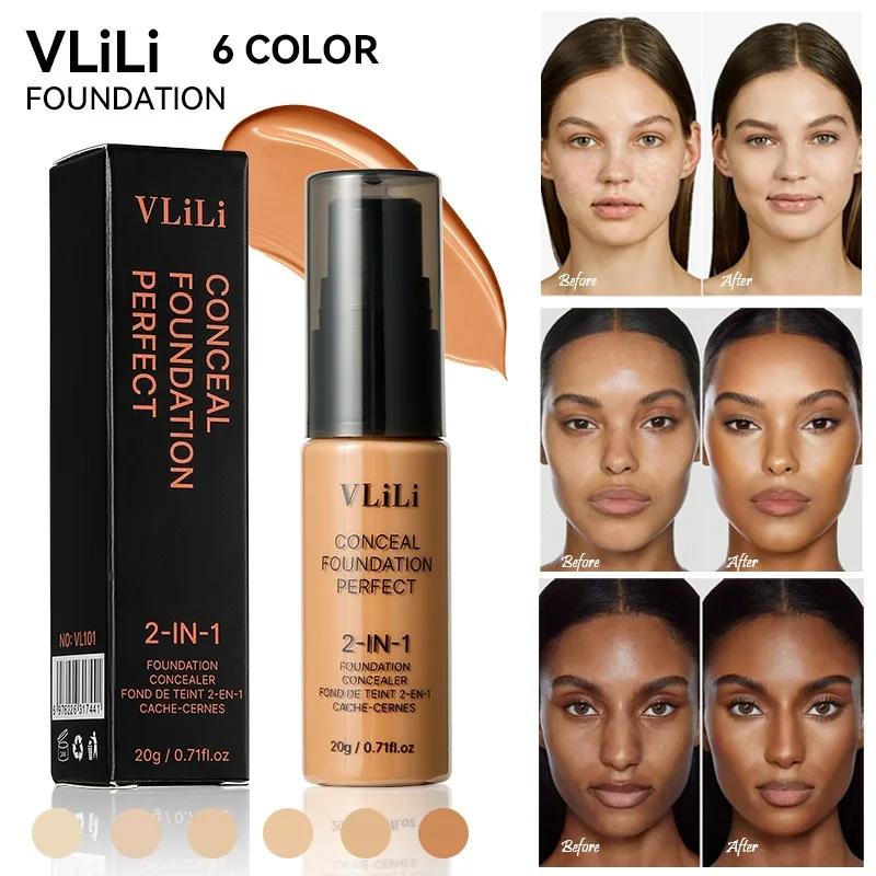 Corretivo corretivo de alta cobertura, base de maquiagem facial, creme, cobertura, manchas de acne, olheiras, base hidratante, cosméticos