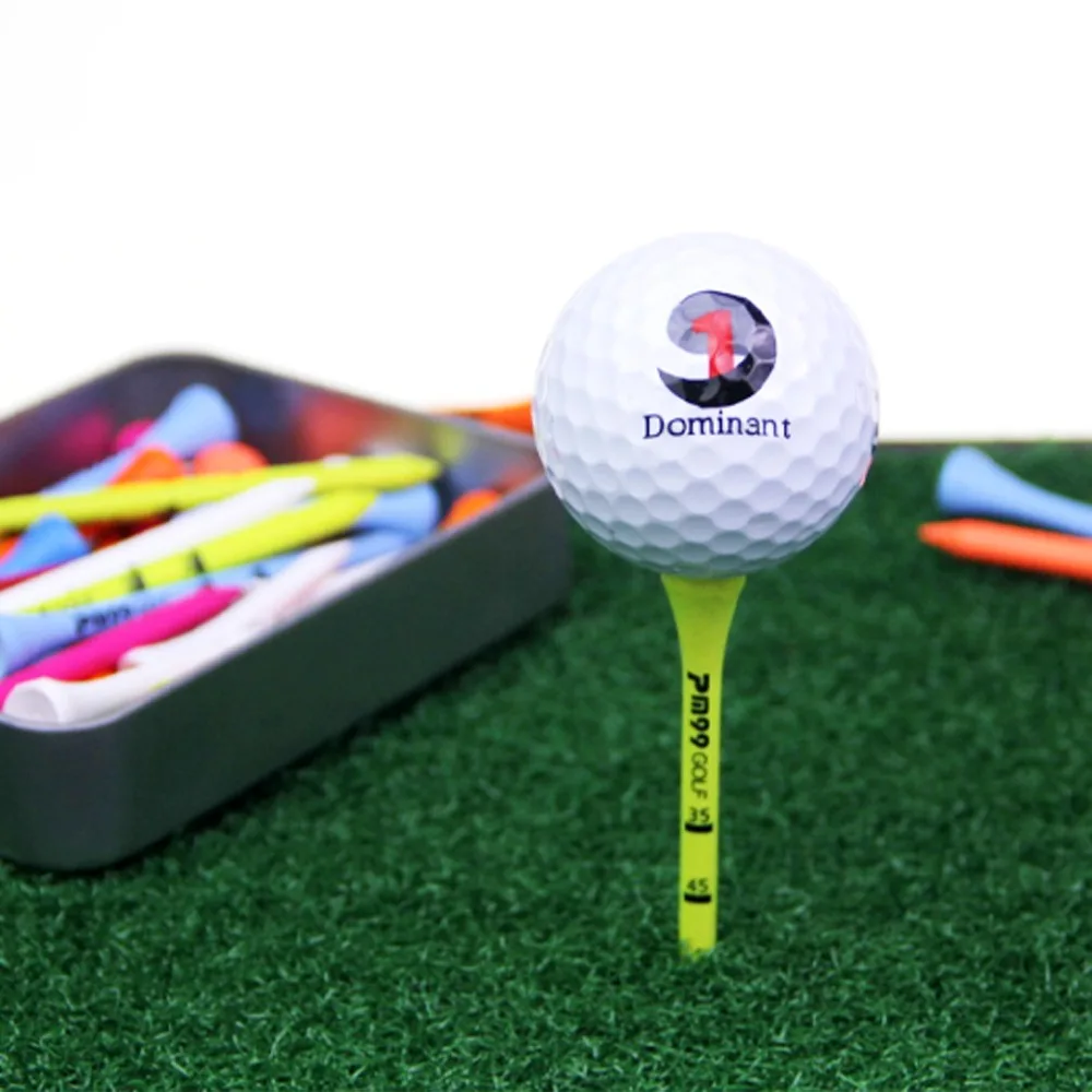 Professional Golf Training Reduce Side Spin&Friction With Storage Case Wood Golf Tees Golf Ball Holder Golf Accessories