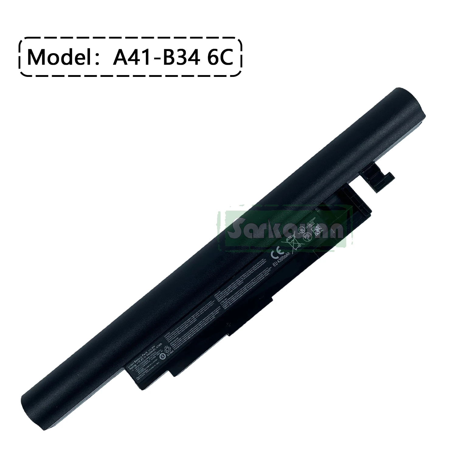 SARKAWNN 6 Sel A41-B34 6C Baterai LAPTOP untuk Medion Akoya S4209/S4211/S4213/S4214/S4215/S4216/S4217/S4611/S4613