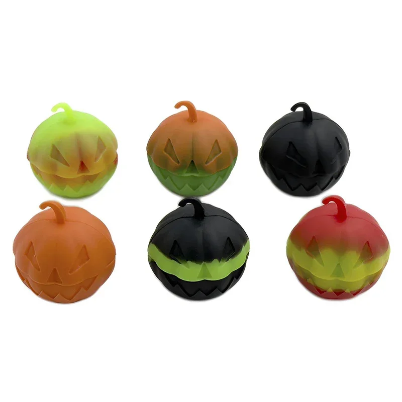 Nonstick Pumpkin Jar Silicone Container Bottle 3ml Oil Wax Case Storage Box Face Case Cosmetic