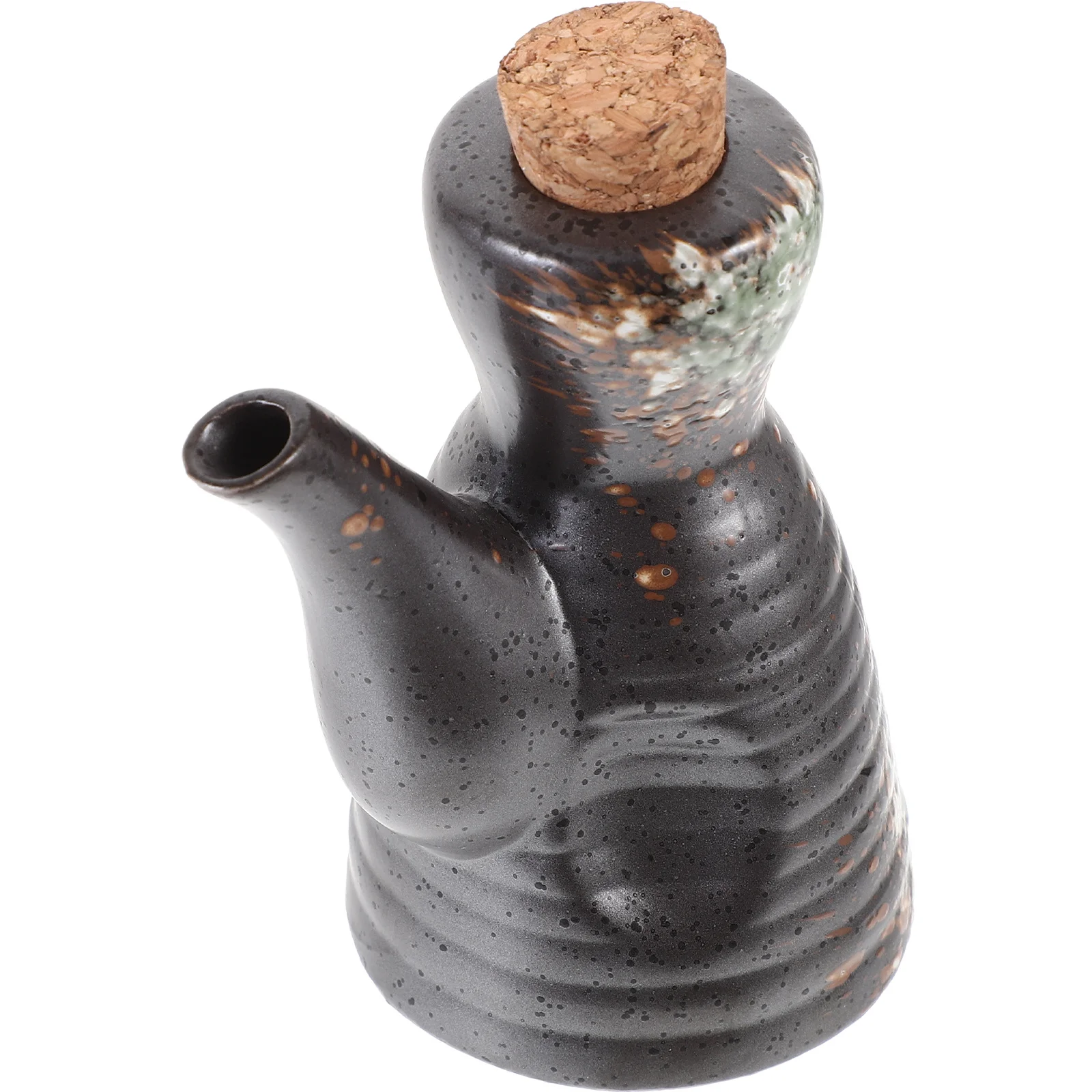 

1pc Japanese Style Soy Sauce Dispenser Ceramic Vinegar Bottle Kitchen Seasoning Pot Oil Container For Home Restaurant