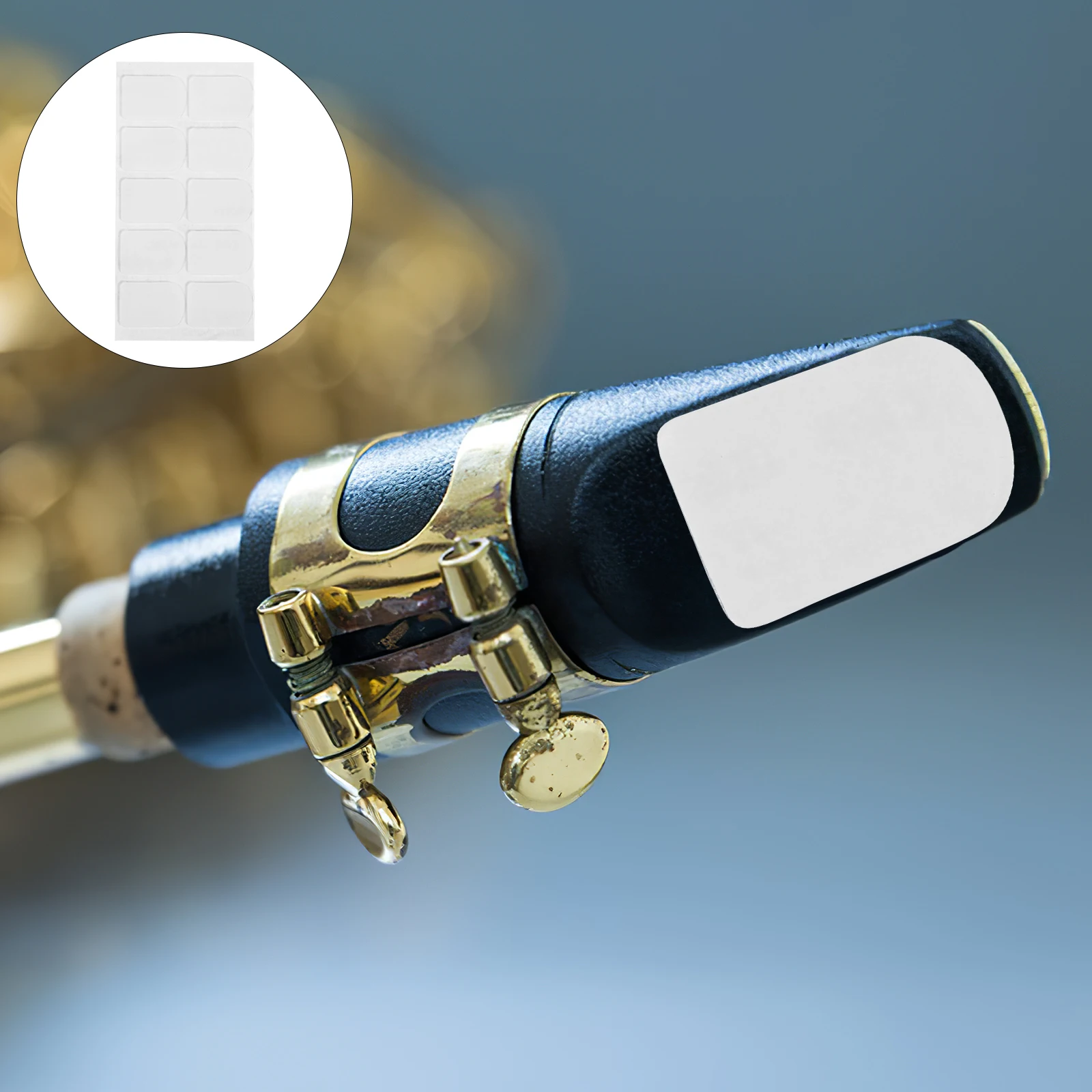 

Silicone Tooth for Saxophone Mouthpieces Cushion Patch Pads Alto Tenor Instrument Anti Scratch Mouthpiece Pads