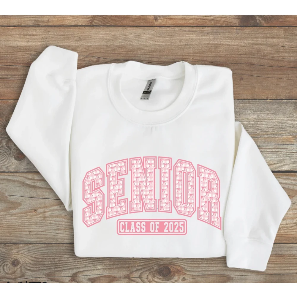 

Senior 2025 Crewneck Sweatshirt Gift for High School Clothes Coquette 2025 Senior Sweater 2025 Graduation Gift Tees