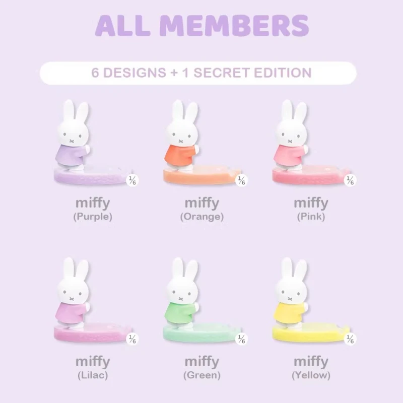 

Anime Miffy Rabbit Blind Box Phone Stand Series Cute Rabbit Action Figure Kawaii Doll Model Collection Ornament Boys Girls Gifts
