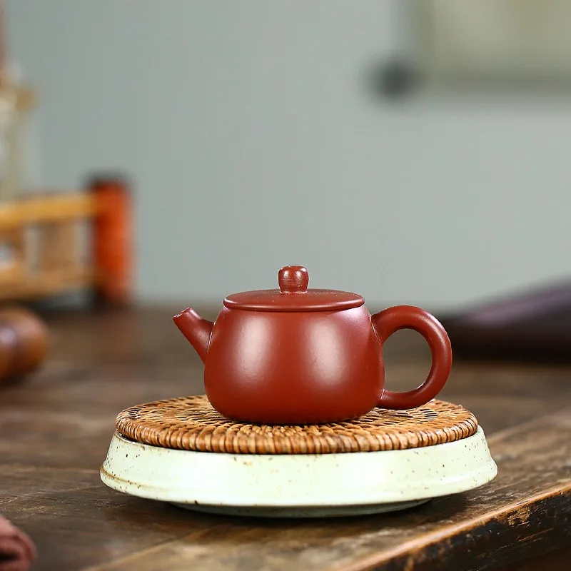 

Yixing Big Mouth 188 Hole Big Red Robe 90ml Small Capacity Purple Clay Teapot Handmade Chinese Style Tea Pot Kungfu Tea Set