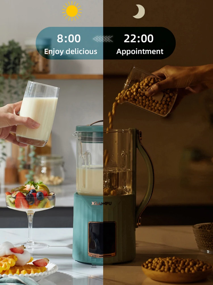 800ml Soybean Milk Machine Multifunction Juicer Portable Blender Mixer Grinder Free Filter Automatic Heating Soy Milk Maker 220V