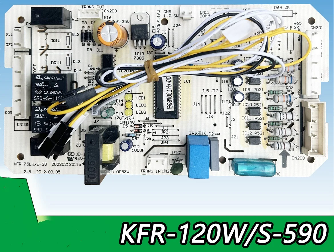 Air conditioning cabinet unit external unit motherboard computer board KFR-120W/S-590