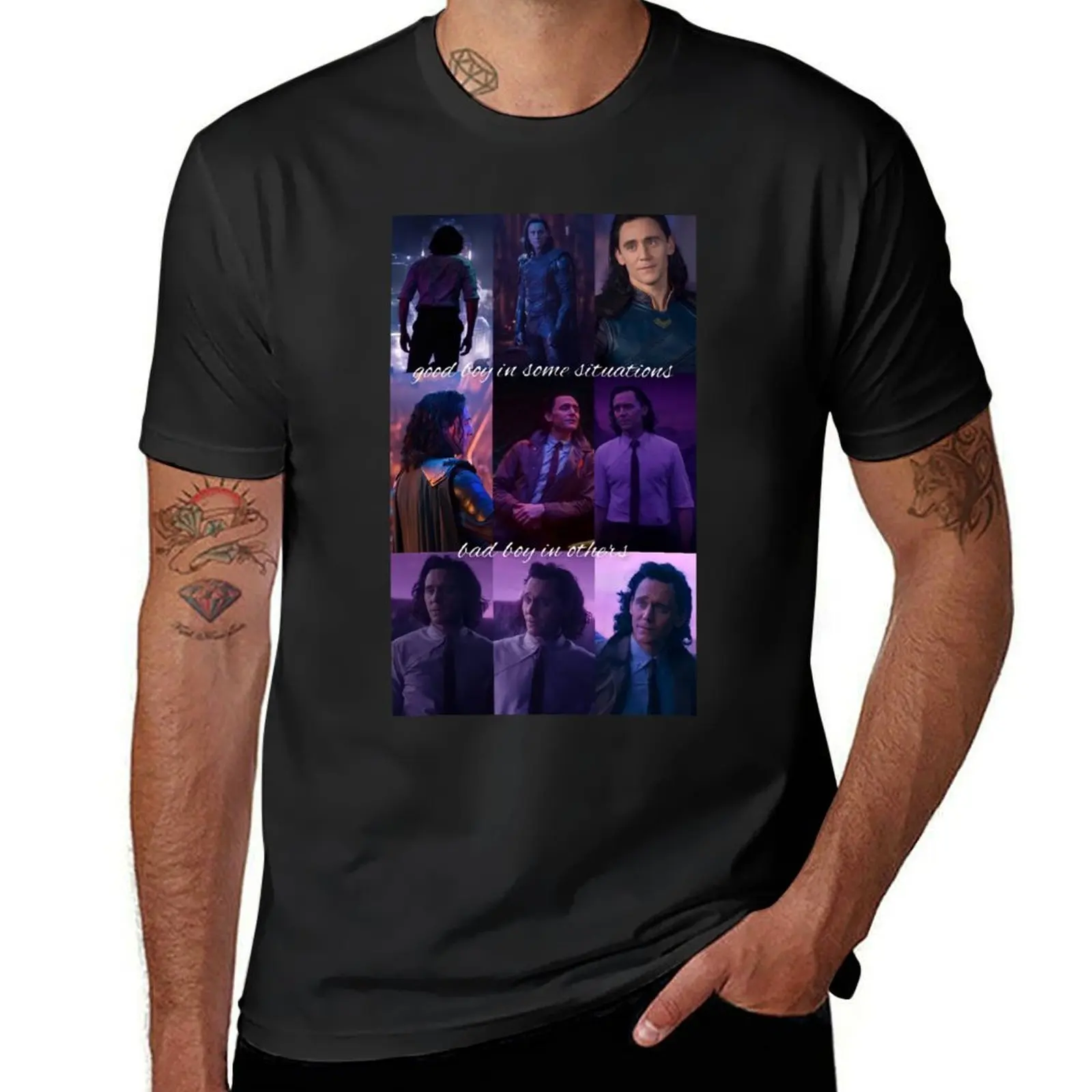 Tom Hiddleston T-Shirt tops sublime quick-drying mens tall t shirts