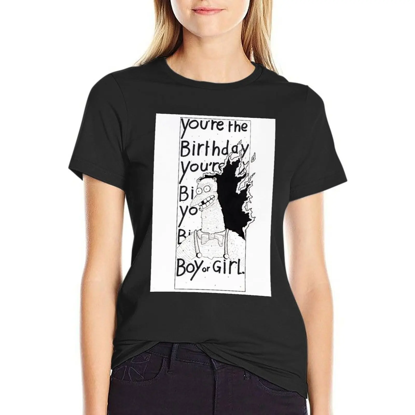 Wally weasel birthday boy or girl T-Shirt animal prinfor vintage clothes Women clothing