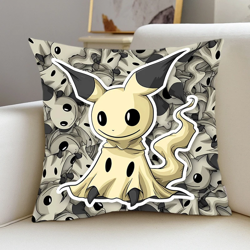 Pillow Cover M-Mimikyu P-Pokémon room bedroomo office coffee shop car Dakimakura Throw room Pillowcase Cute Home Decor Fashion