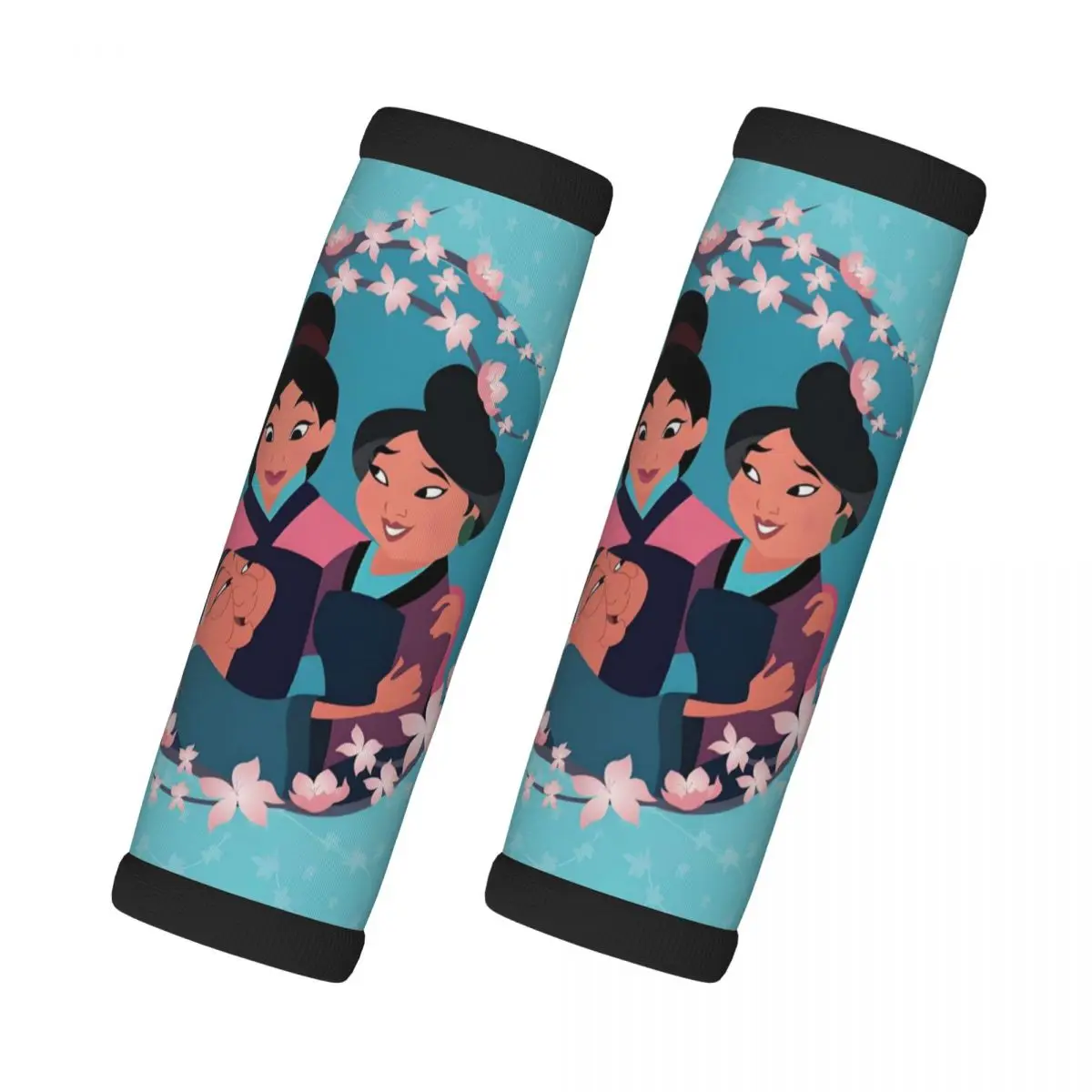 

Custom Mulan Princess Luggage Handle Wrap Suitcase Identifier 2 Pack Refrigerator Handle