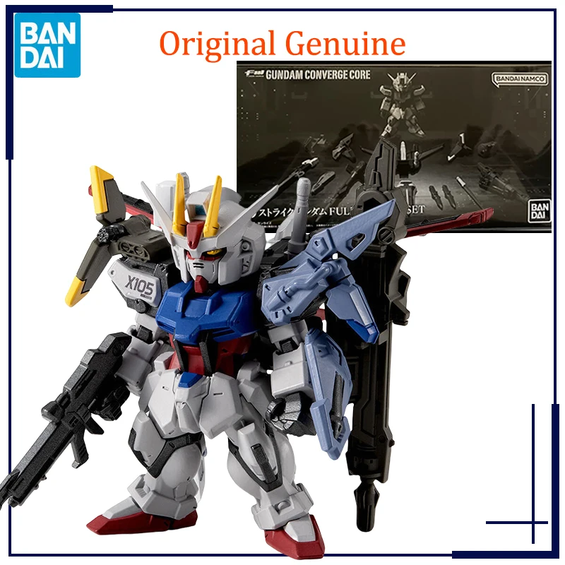 Original Genuine Bandai Anime Shokugan GUNDAM CONVERGE CORE Strike Gundam FULL WEAPONSET FW Assembly Model Toy Action Figure Kid