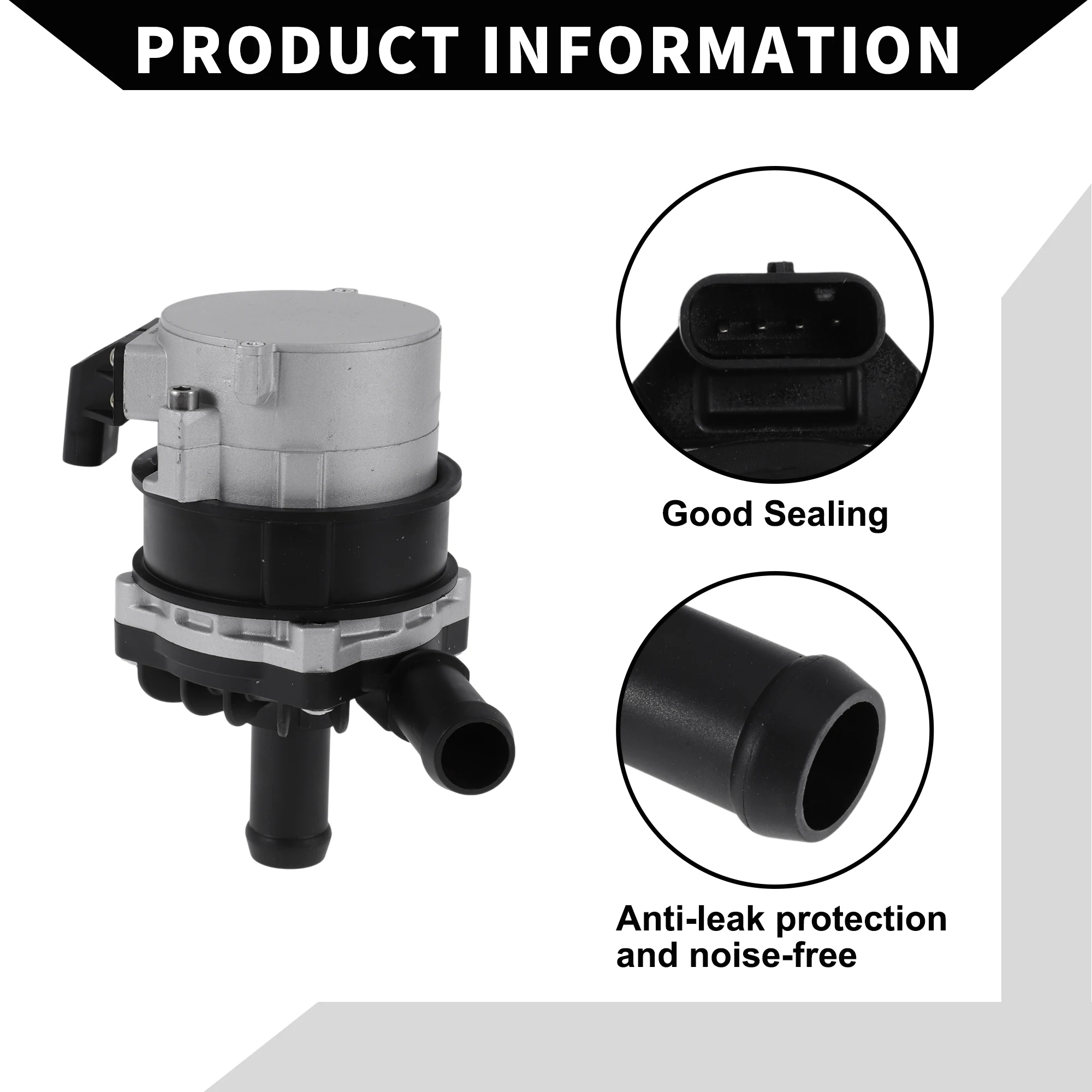 UXCELL Zusatzkühlwasserpumpe für Mercedes-Benz W218 CLS63 Nr. A0005000486/706754050 Auto-Zusatzkühlmittelpumpe
