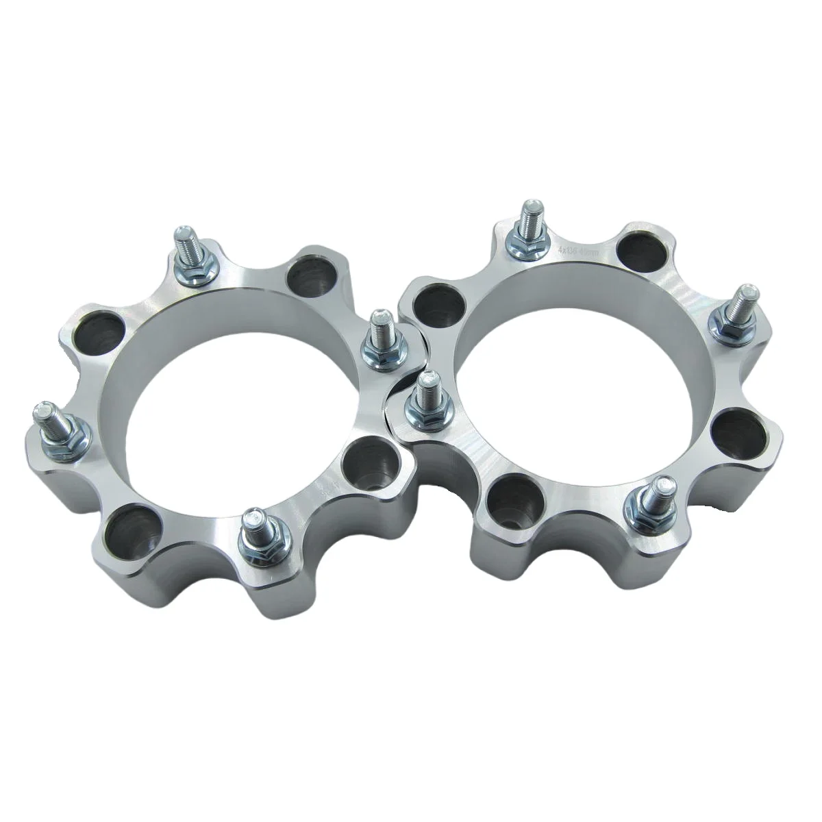 

Pair of 4X136 ATV UTV Aluminum Wheel Spacers 45mm for Can-Am Outlander 400 450 500 570 650 800R 1000 Renegade 500 M10X1.25 Nuts