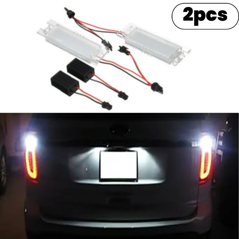 

2pcs Canbus No Error 3W White LED Number Plate Light For Opel Astra K J H Corsa D E C Meriva A B Vectra C Zafira B Insignia Adam