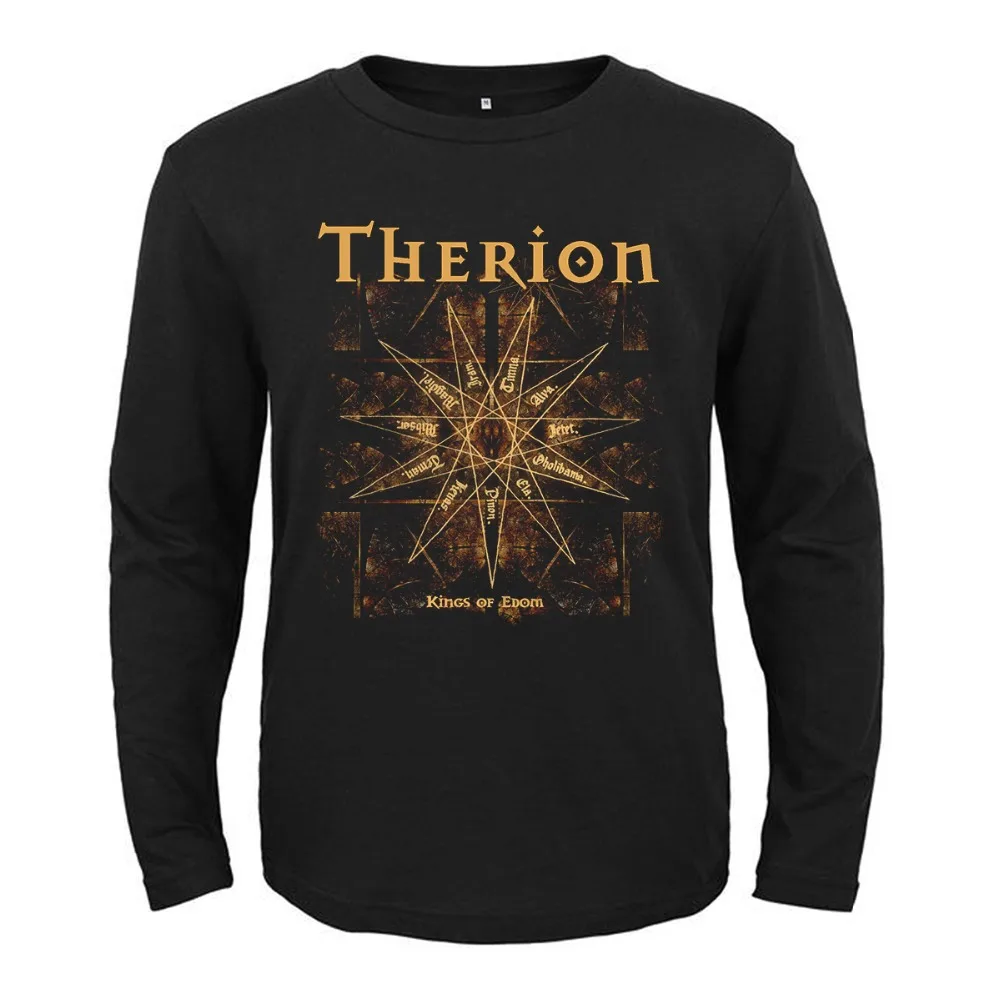 

Therion Gothic Kabbalah Swedish Death Metal T Shirt Mens Fashion Long Sleeve Cotton Tees Tops Symphonic Metal Camisetas Mujer