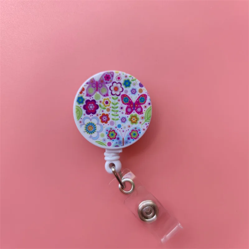 Mandala Ausziehbarer Kartenhalter mit Schnalle für Damen, Geschäfts-Ausweisklammer, Kartenhalter für Mädchen, Ärzte, Krankenschwestern, Ausweishalter – Detail 23