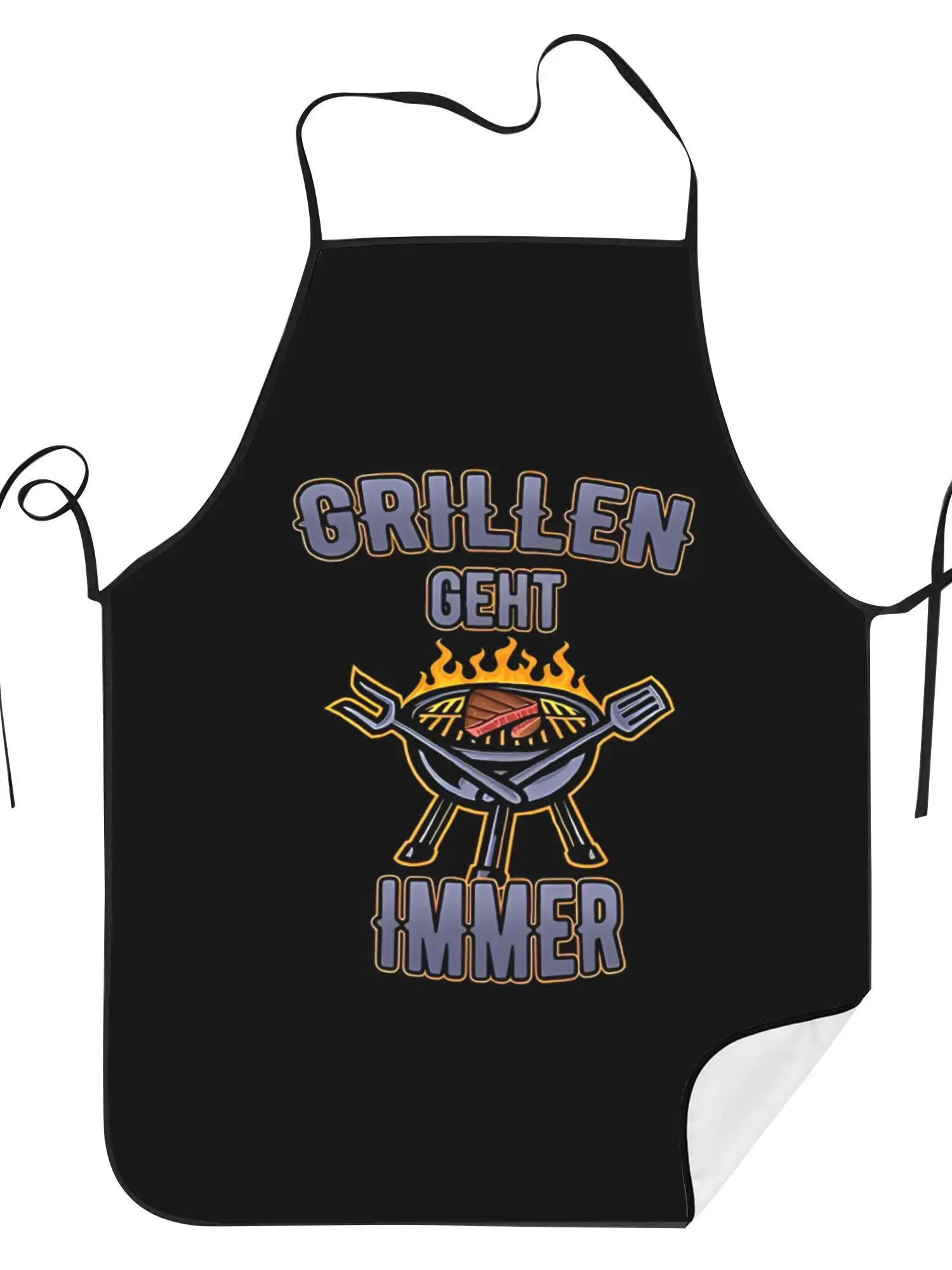Grilling Is Always A Grilling Saying Home Kitchen Baking Barbecue Restaurant Chef Printed Adjustable Cooking Apron Unisex