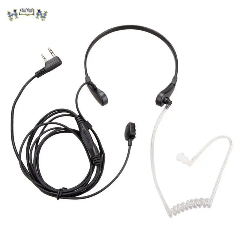 Throat Mic Earpiece Headset Finger For Baofeng UV5R 888s Radio Walkie Talkie